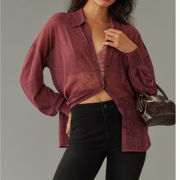 Pilcro Black Denim Pants-Anthropologie 33T - Picture 2 of 7